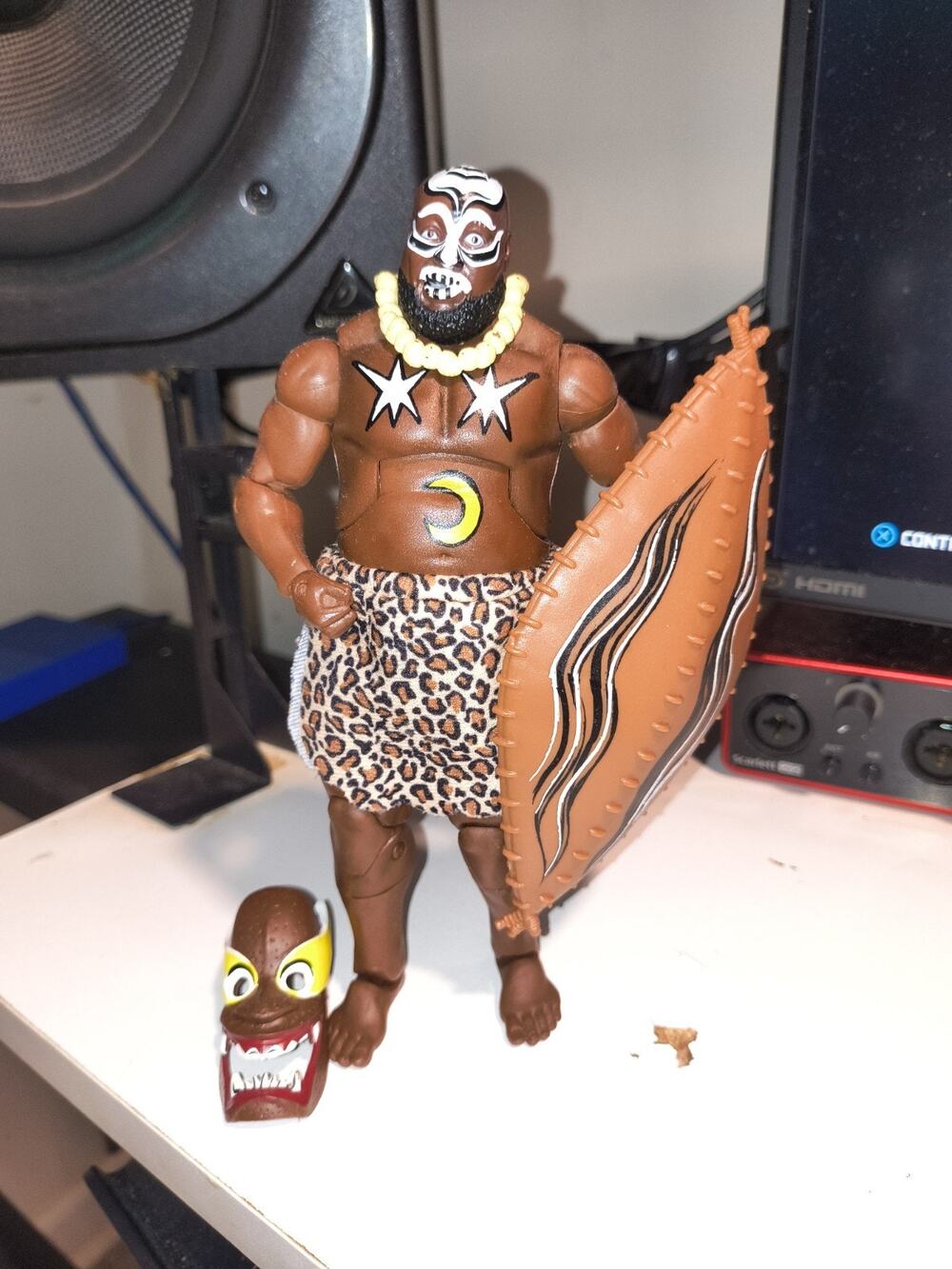 WWE Elite Flashback Kamala Action Figure Loose Complete w/ Accessories Mattel